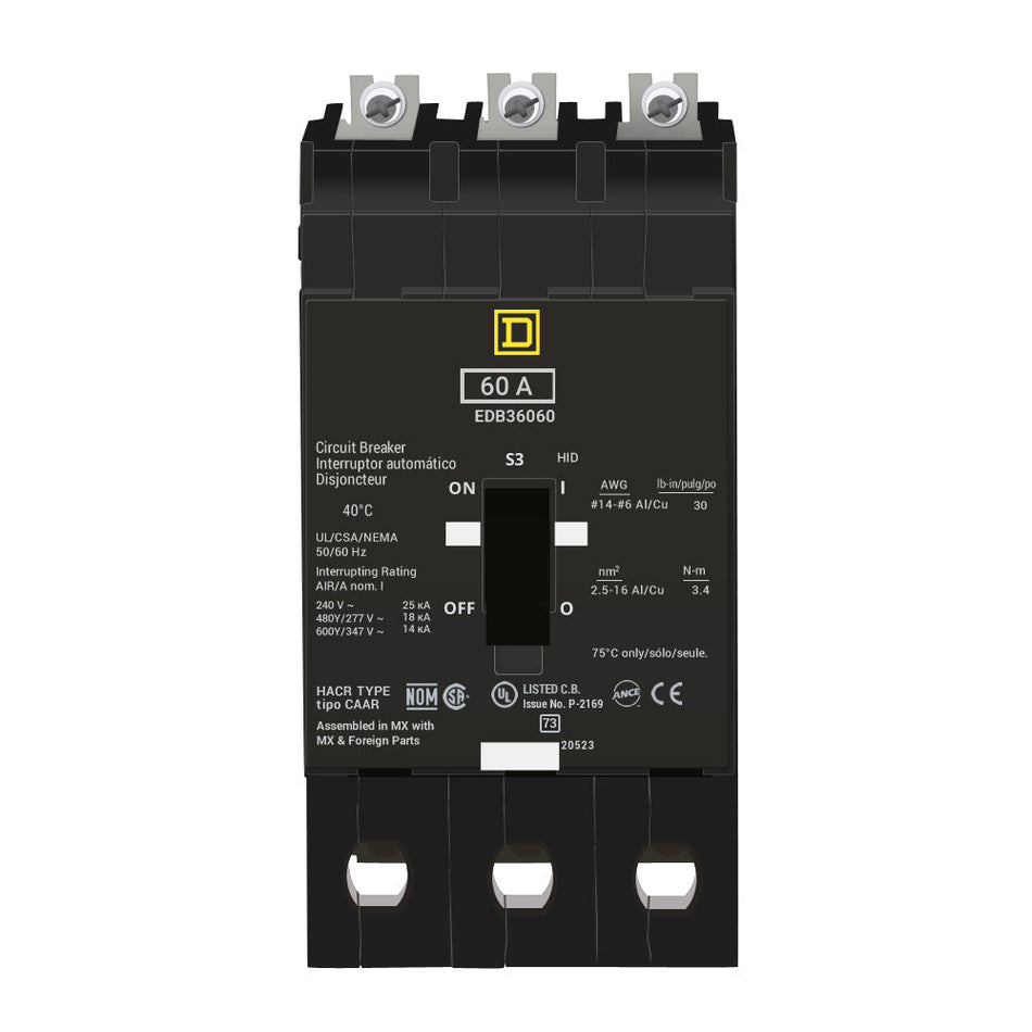 EDB36060 - Square D - Molded Case Circuit Breaker