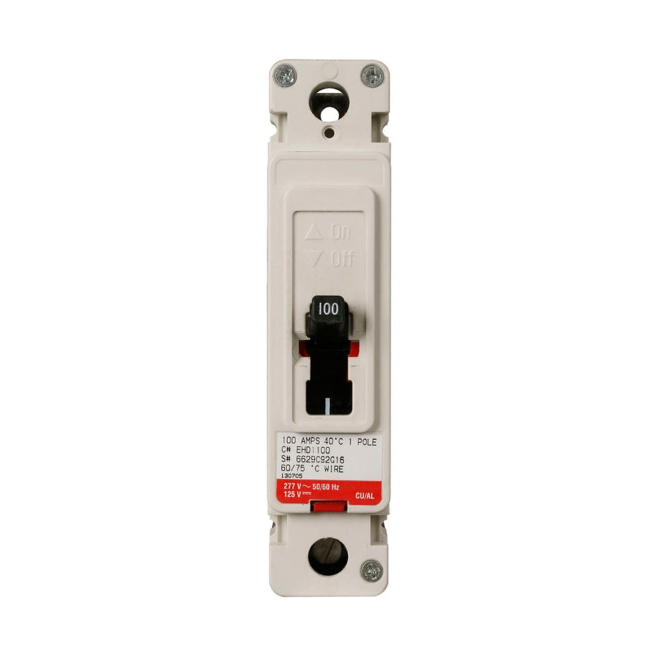 Eaton EHD1015 Series C Molded Case Circuit Breaker – 15A, 1-Pole, 240VAC, 18 kAIC