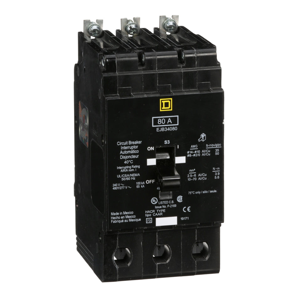 EJB34080 - Square D - Molded Case Circuit Breaker