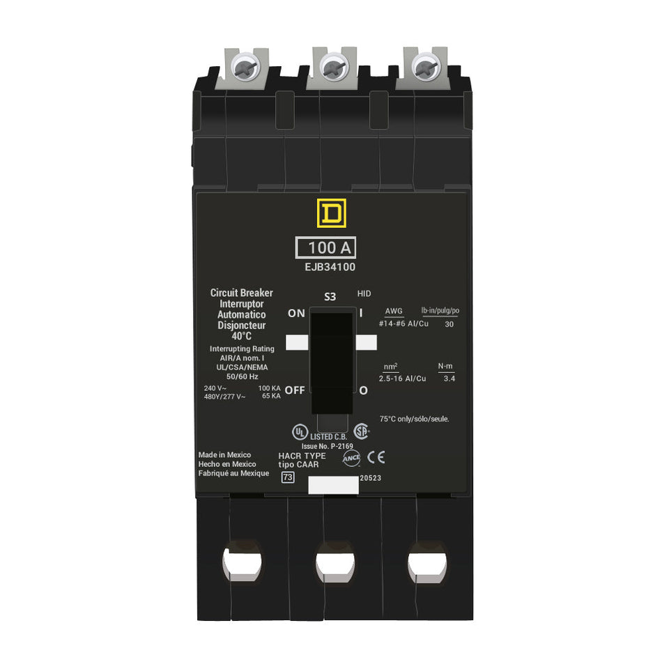 EJB34100 - Square D - Molded Case Circuit Breaker