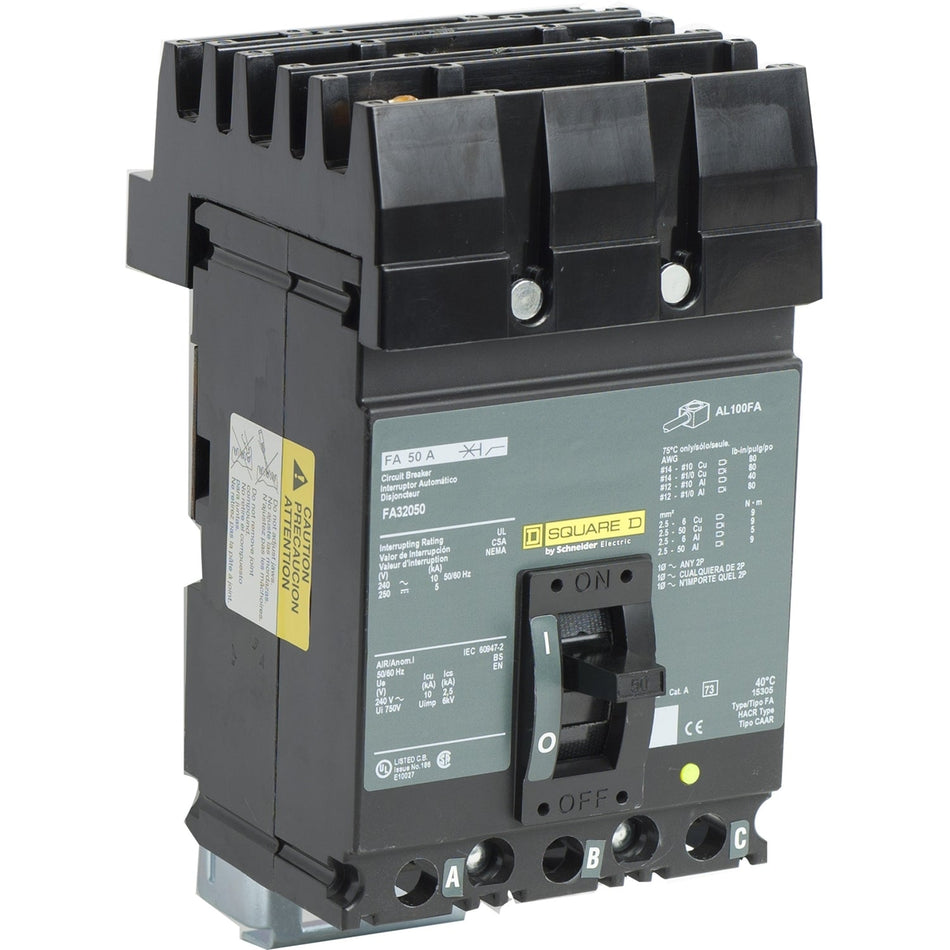 FA32050 - Square D - 50 Amp Molded Case Circuit Breaker