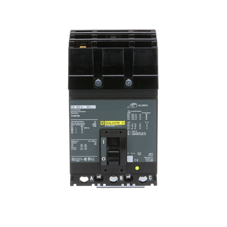 FA36100 - Square D - Molded Case Circuit Breaker