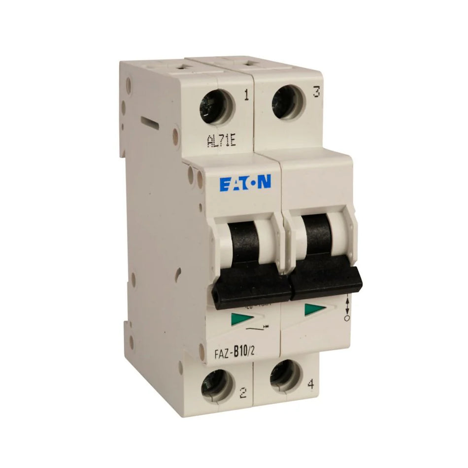 FAZ-C10/3 - Eaton Feed-Thru 480V 10A 3 pole circuit breaker 10kA@277/480V