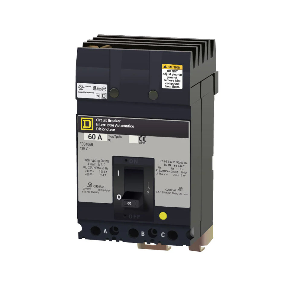 FC34060 - Square D - 60 Amp Molded Case Circuit Breaker
