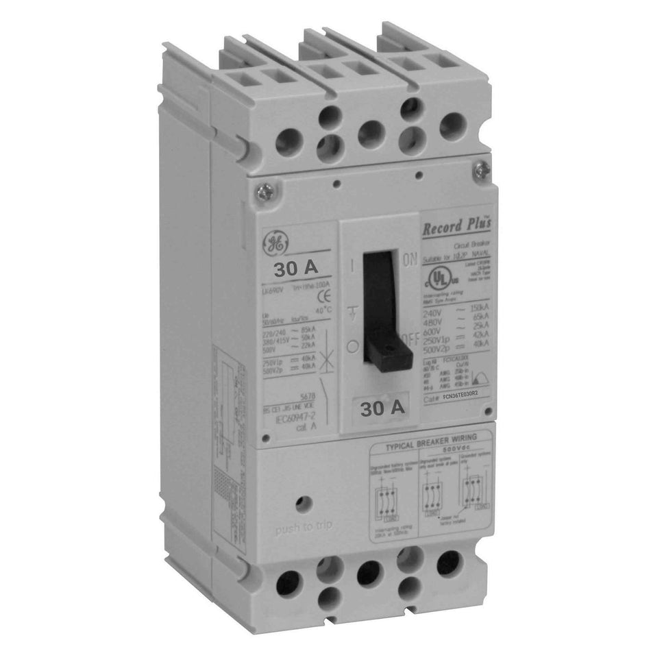 FCN36TE030R - GE 30 Amp Molded Case Circuit Breaker