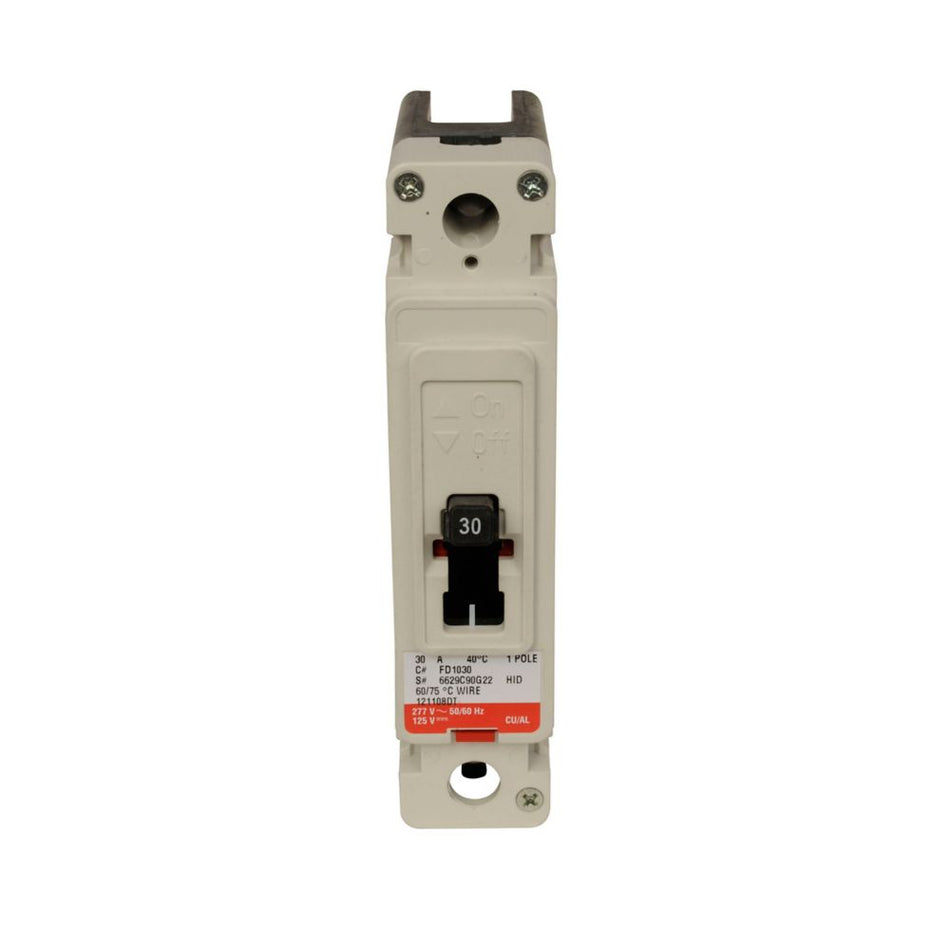 Eaton FD1030 Series C Molded Case Circuit Breaker – 30A, 1-Pole, 347VAC/125VDC, 18 kAIC