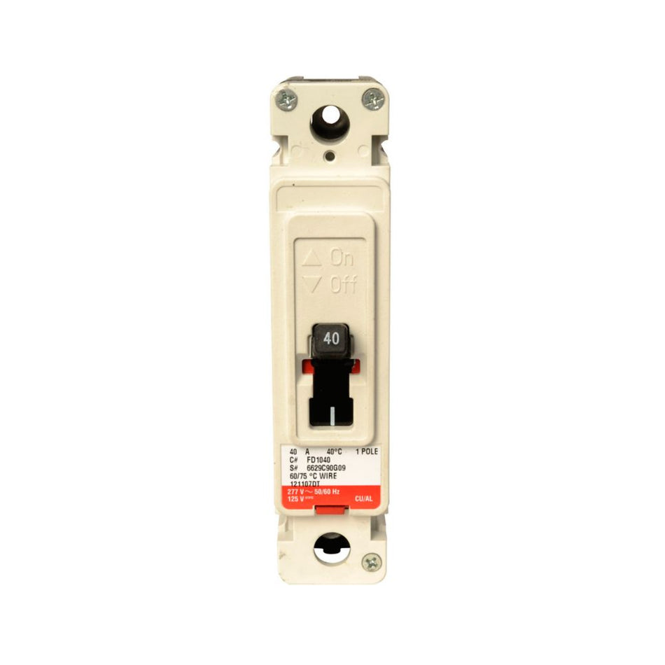 Eaton FD1015 Series C Molded Case Circuit Breaker – 15A, 1-Pole, 347VAC/125VDC, 18 kAIC