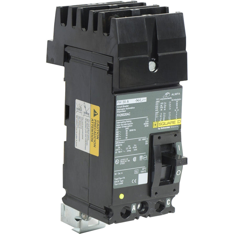 FH26020AC - Square D - 20 Amp Molded Case Circuit Breaker