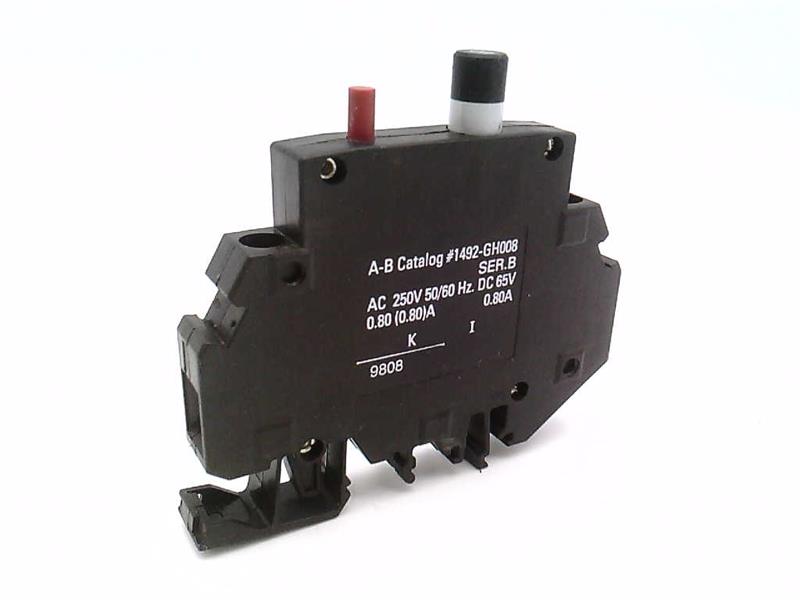 1492-GH010 1A 1P Miniature Circuit Breaker – Supplementary Protector – DIN Rail Mount – 250VAC / 65VDC