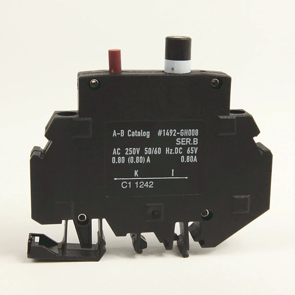 1492-GH050 5A 1P Molded Case Circuit Breaker – DIN Rail Mount – 250VAC