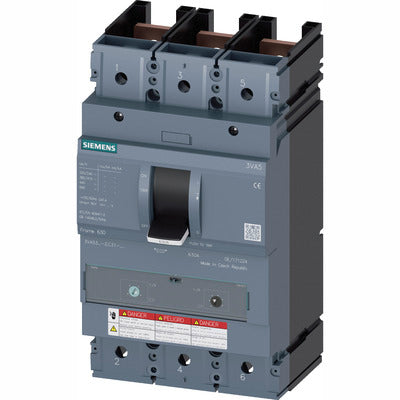 Siemens 3VA5340-5EC31-0AA0 400A 3-Pole 600V 3VA5 Molded Case Circuit Breaker Electronic Trip 25kA@600V