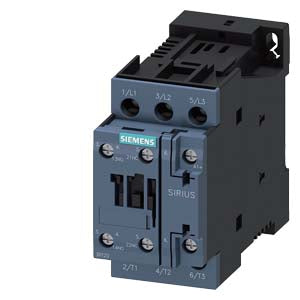 Siemens 3RT2024-1BB40 SIRIUS Contactor – 3-Pole – 12A – 690VAC – DIN Rail Mount – 24VDC Coil