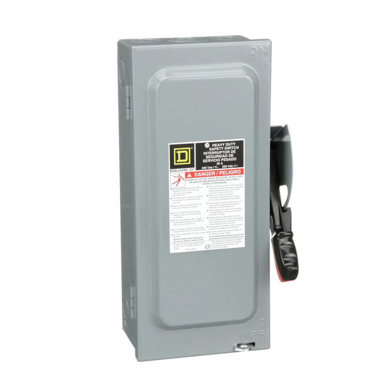 H221N - Square D - 30 Amp Disconnect and Safety Switch
