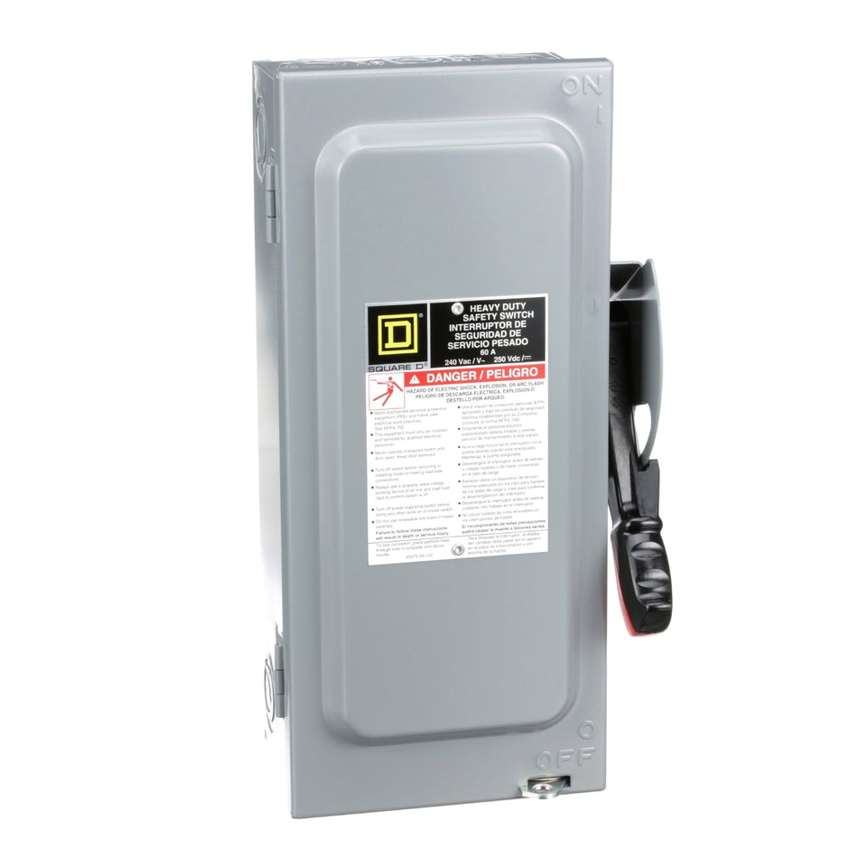 H222N - Square D - 60 Amp Disconnect and Safety Switch
