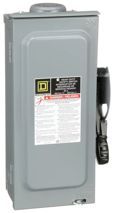H361NRB Square D Series F Disconnect 600V 30A Fusible Switch