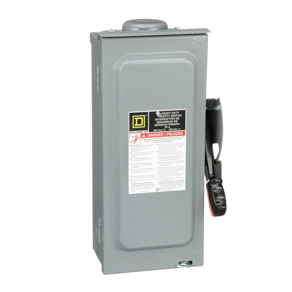 H361RB - Square D - 30 Amp Disconnect and Safety Switch