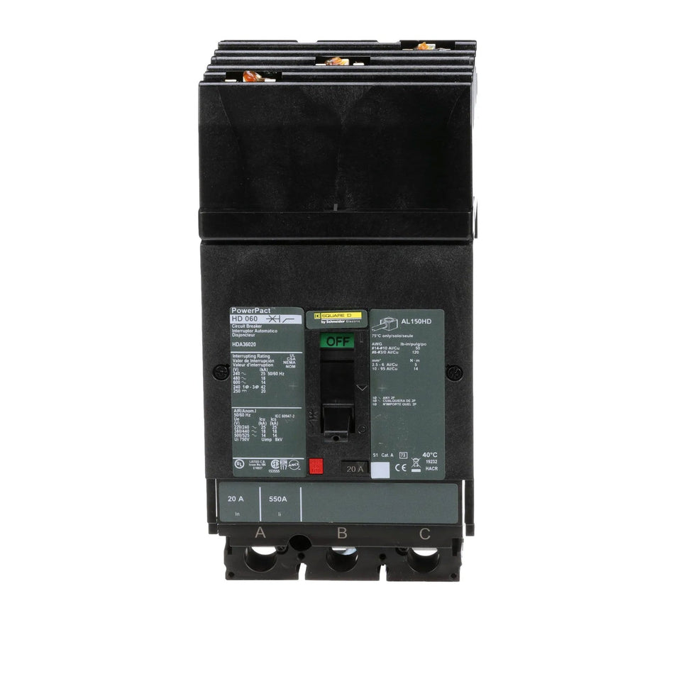 HDA36020 - Square D - Molded Case Circuit Breaker