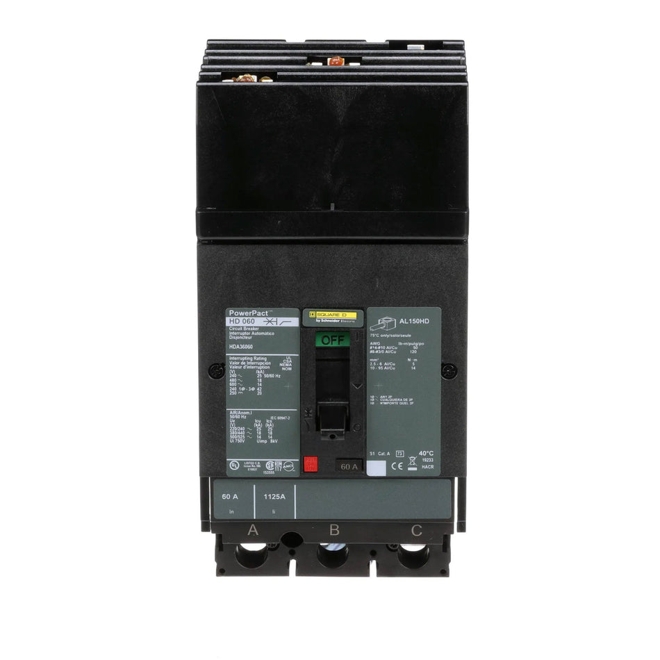 HDA36060 - Square D - Molded Case Circuit Breaker