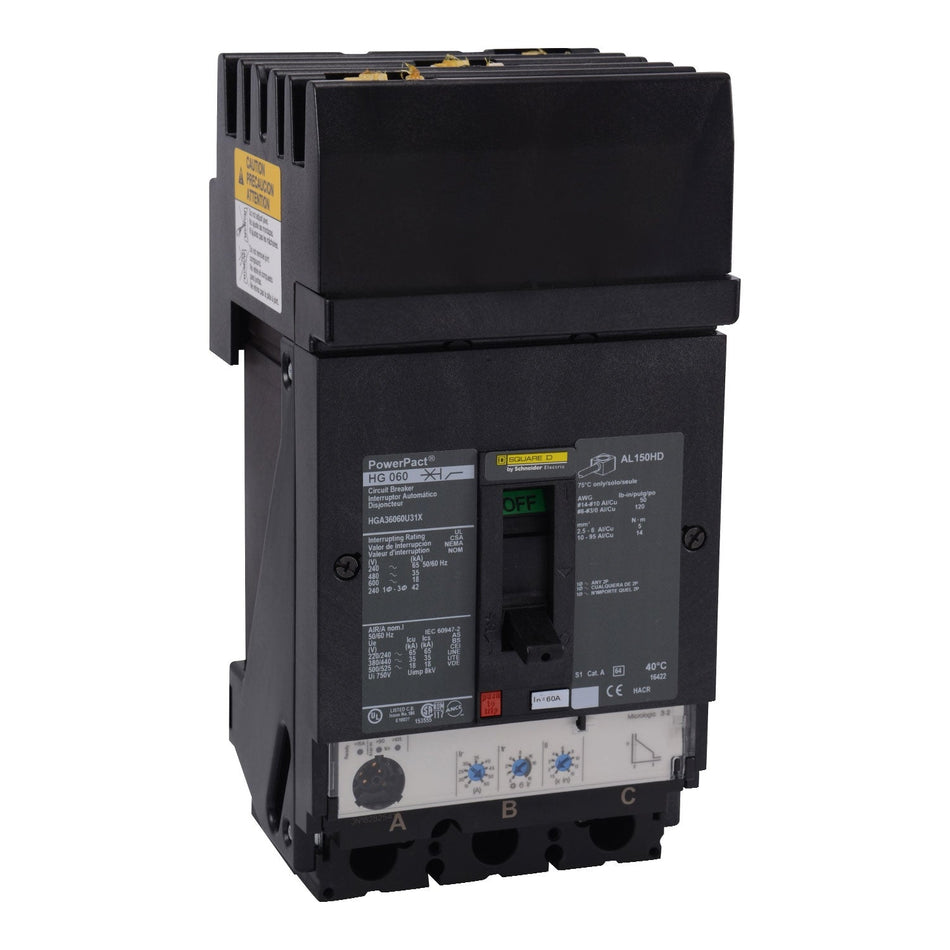 HDA36060U33X - Square D - Molded Case Circuit Breaker