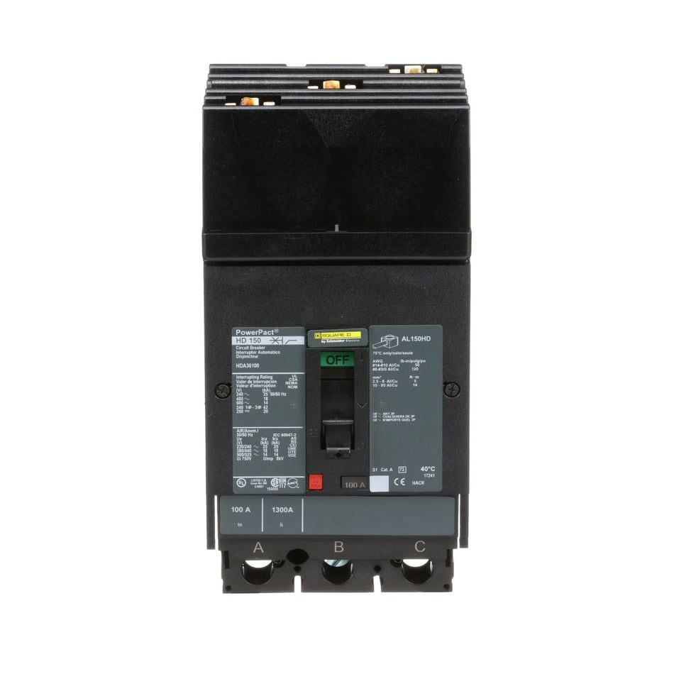 HDA36100 - Square D - Molded Case Circuit Breaker