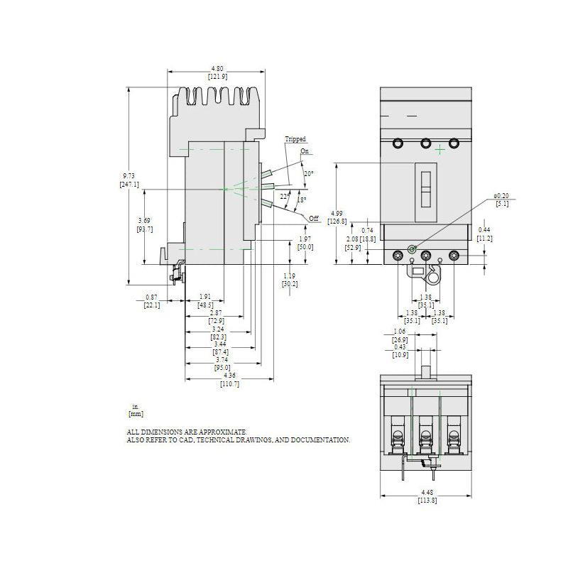 HDA36100U31X - Square D - Molded Case Circuit Breaker