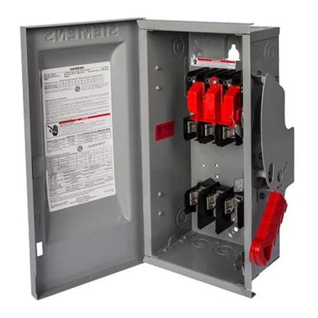Siemens HF324NR Safety Switch – VBII Series – 200A – 3 Pole – 240VAC – Fused Heavy Duty Disconnect – NEMA 3R Outdoor Enclosure