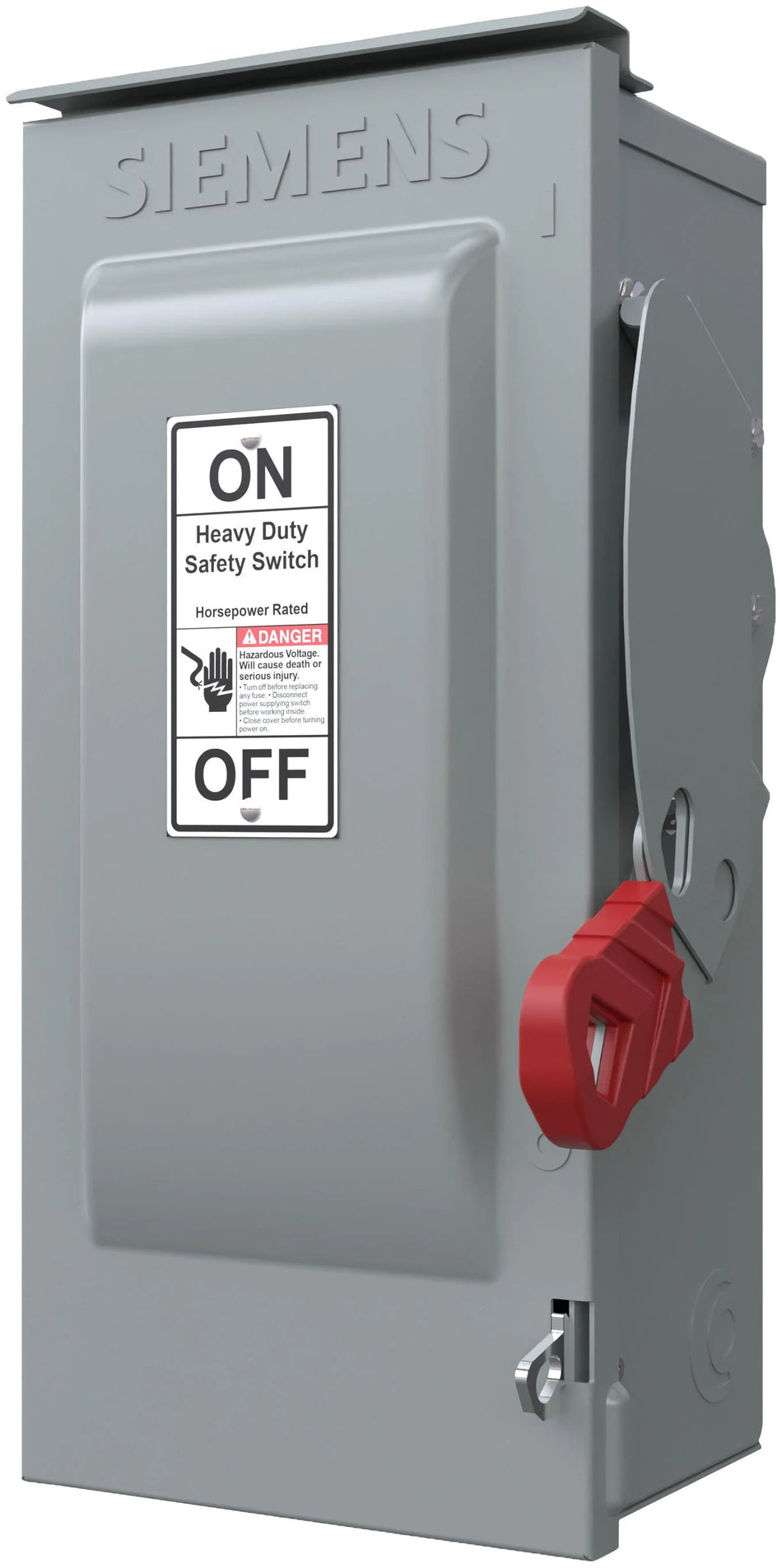 Siemens HF361NR Safety Switch – VBII Series – 30A – 3 Pole – 600VAC – Heavy Duty Fusible Disconnect with Solid Neutral – NEMA 3R Outdoor Enclosure