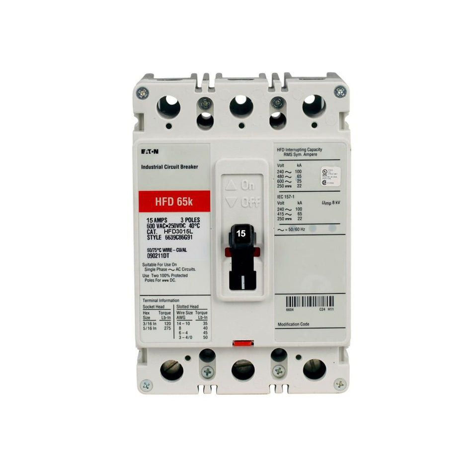 HFD3015L - Eaton - Molded Case Circuit Breaker