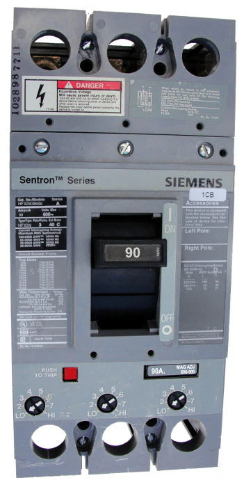 Siemens / ITE HFXD63B090 90A 3 Pole MCCB – Bolt On – 600V