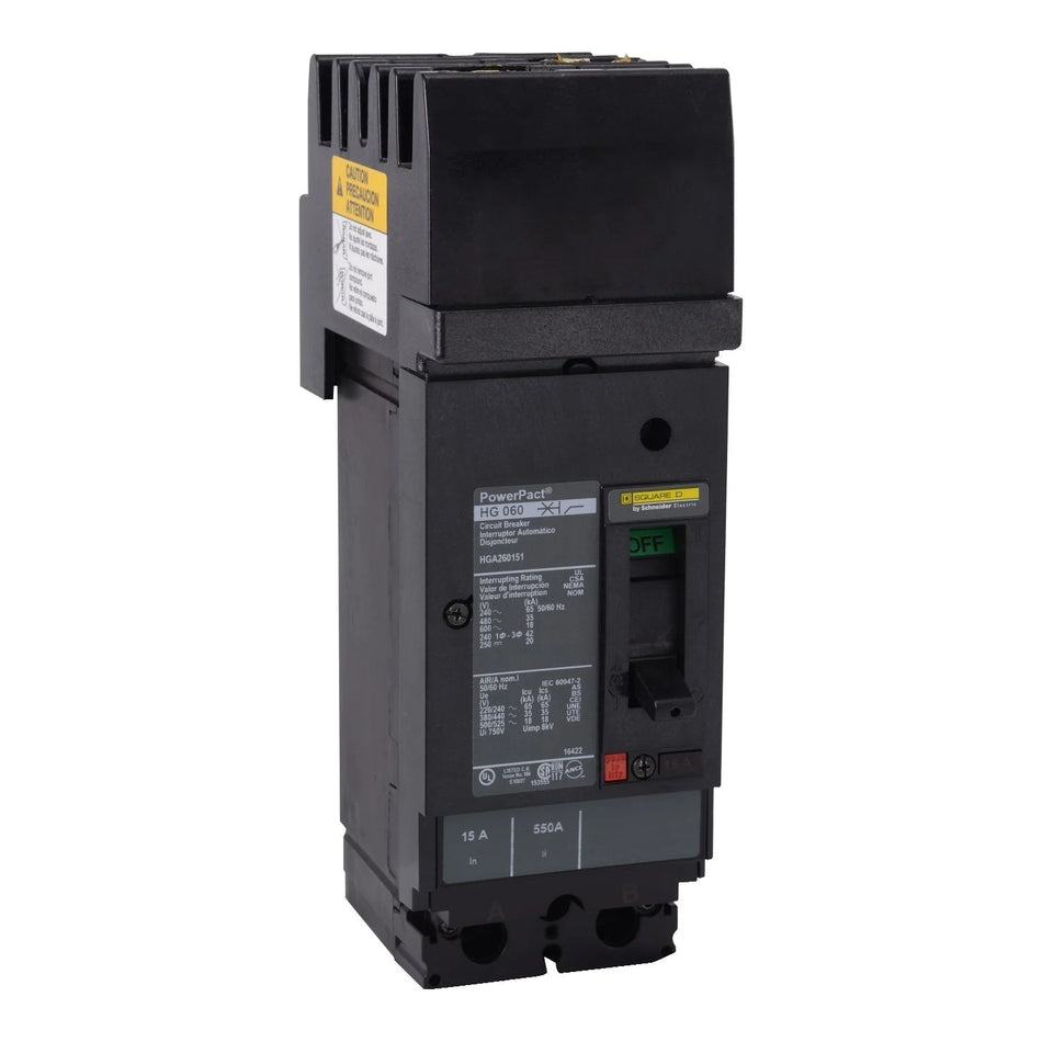 Square D HGA260302 30 Amp 2-Pole Molded Case Circuit Breaker – I-Line Plug-In – 600V AC