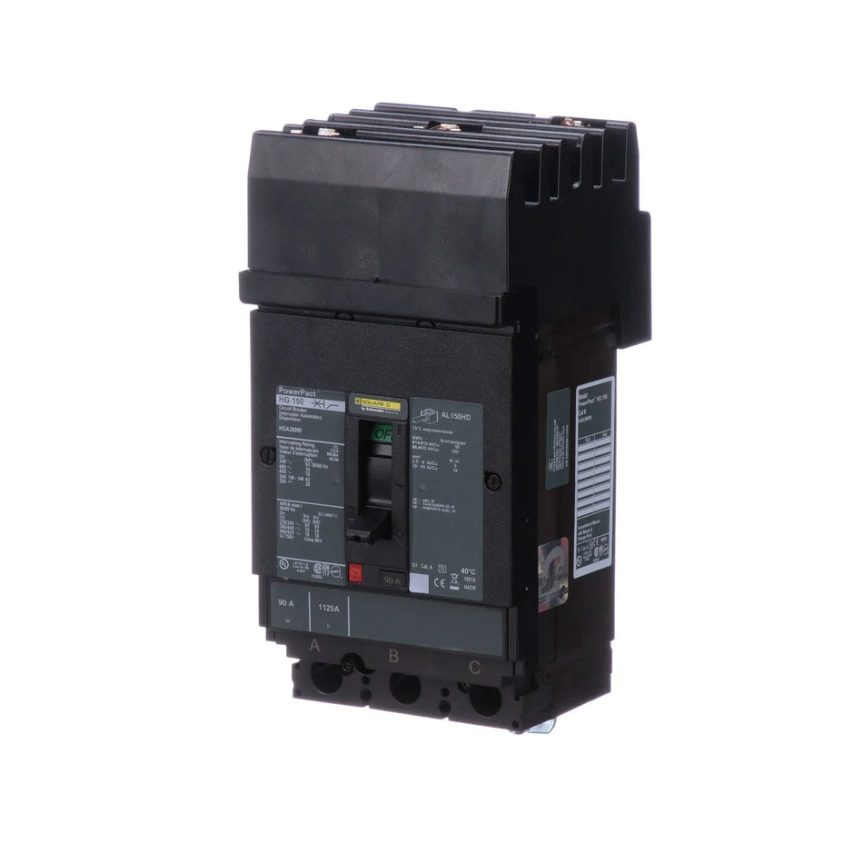 Square D HLA36070 70 Amp 3-Pole Molded Case Circuit Breaker – I-Line Plug-In – 600V AC