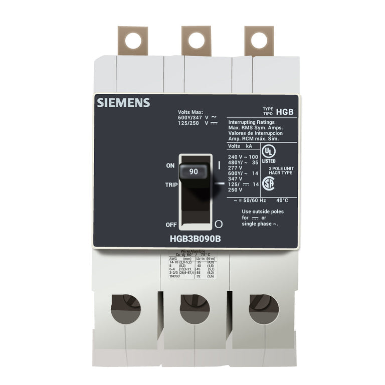 HGB3B090B - Siemens - Molded Case Circuit Breaker