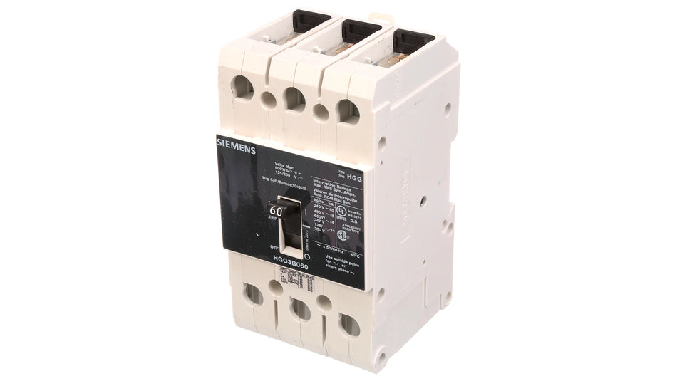 HGG3B060L - Siemens - 60 Amp Molded Case Circuit Breaker