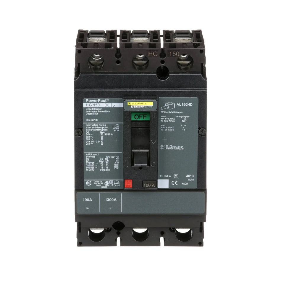 HGL36100 - Square D - Molded Case Circuit Breaker