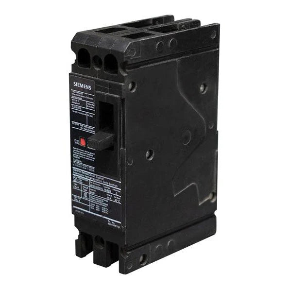 Siemens HHED62B100 Molded Case Circuit Breaker – ED Frame – 100A – 2 Pole – 600VAC – Bolt-On – Thermal Magnetic
