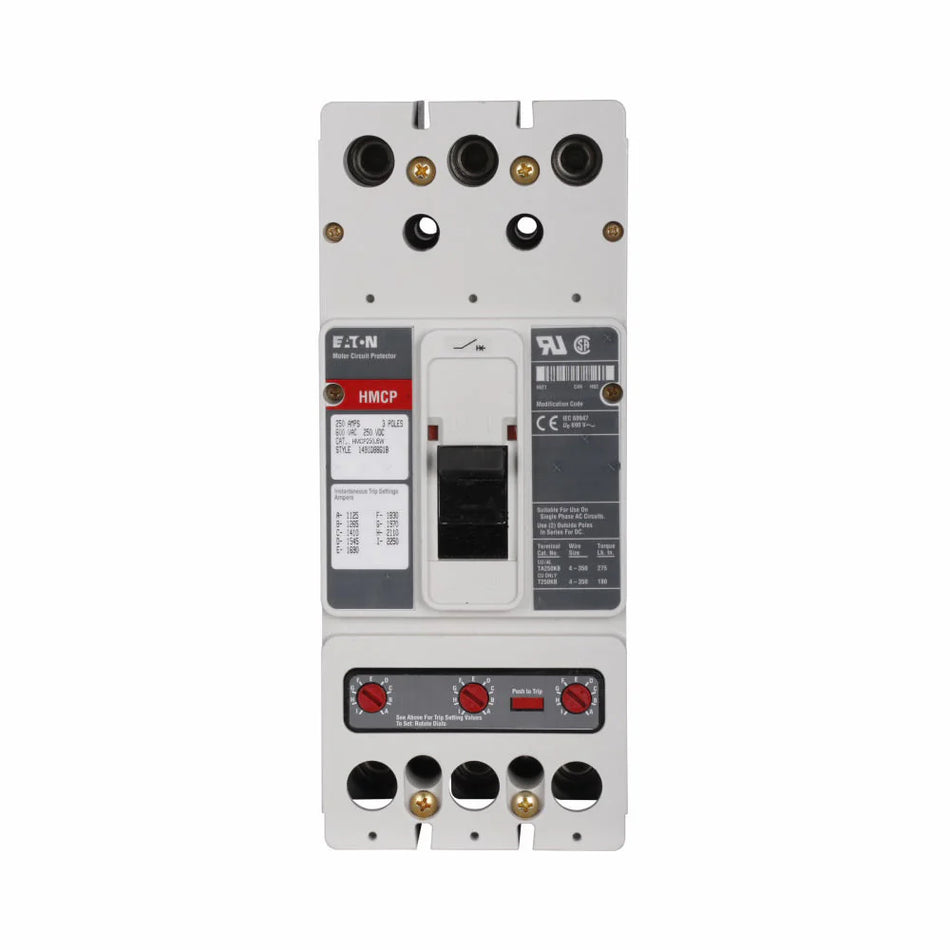 HMCP250J5W - Eaton - 250 Amp Molded Case Circuit Breaker