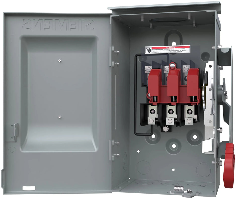 Siemens HNF261R Disconnect Switch – VBII Series – 30A – 2 Pole – 600VAC – Non-Fused – Type 3R Outdoor Enclosure