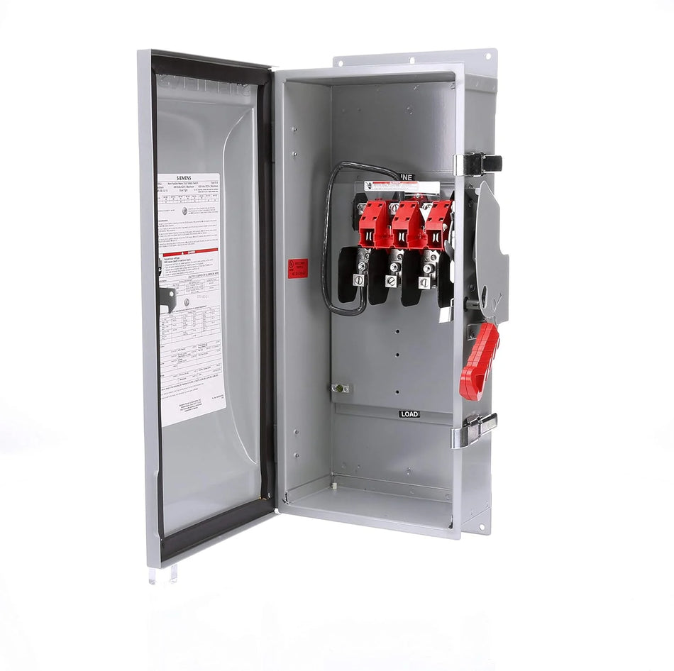 Siemens HNF363 Disconnect Switch – VBII Series – 100A – 3 Pole – 600VAC – Non-Fused – Type 1 Enclosure