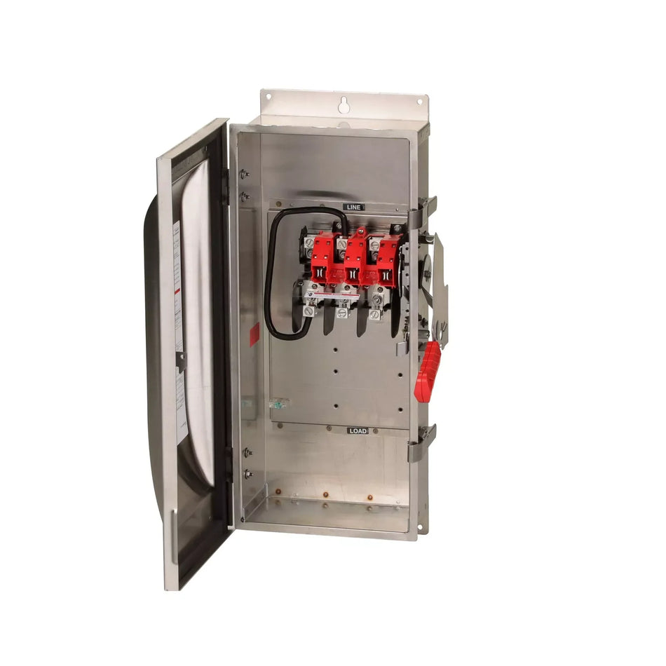 Siemens HNF364S Disconnect Switch – VBII Series – 200A – 3 Pole – 600VAC – Non-Fused – Type 4/4X Stainless Steel Enclosure