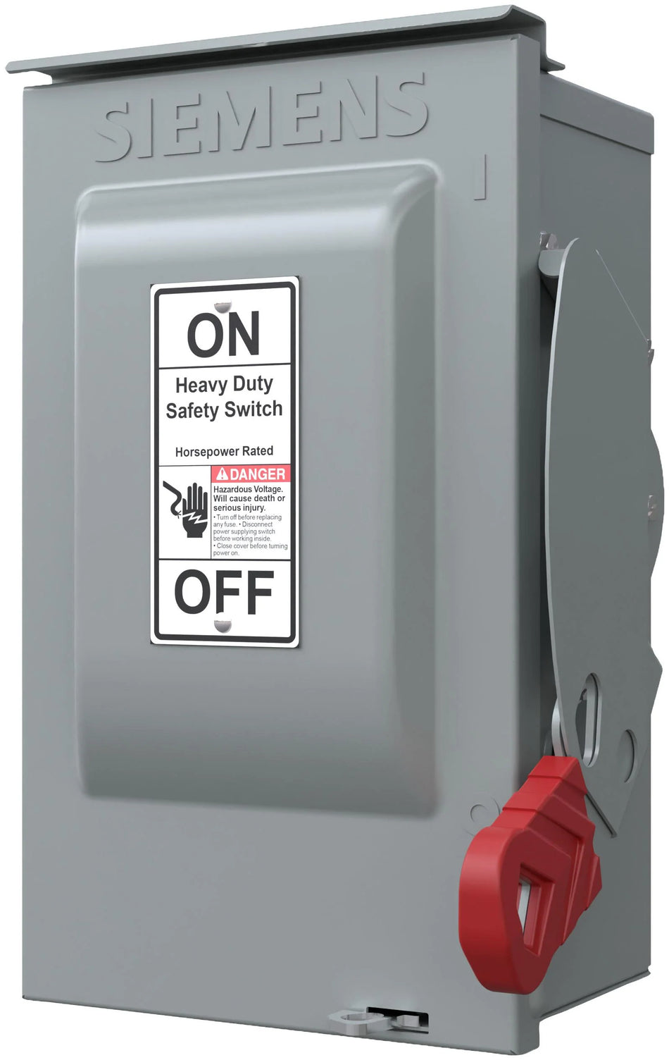 Siemens HNF361R Disconnect Switch – VBII Series – 30A – 3 Pole – 600VAC – Non-Fused – Type 3R Outdoor Enclosure