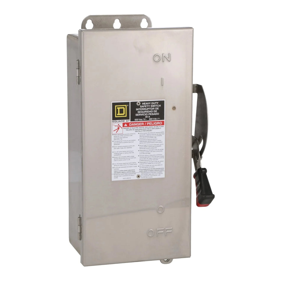 HU361SS - Square D - 30 Amp Disconnect and Safety Switch