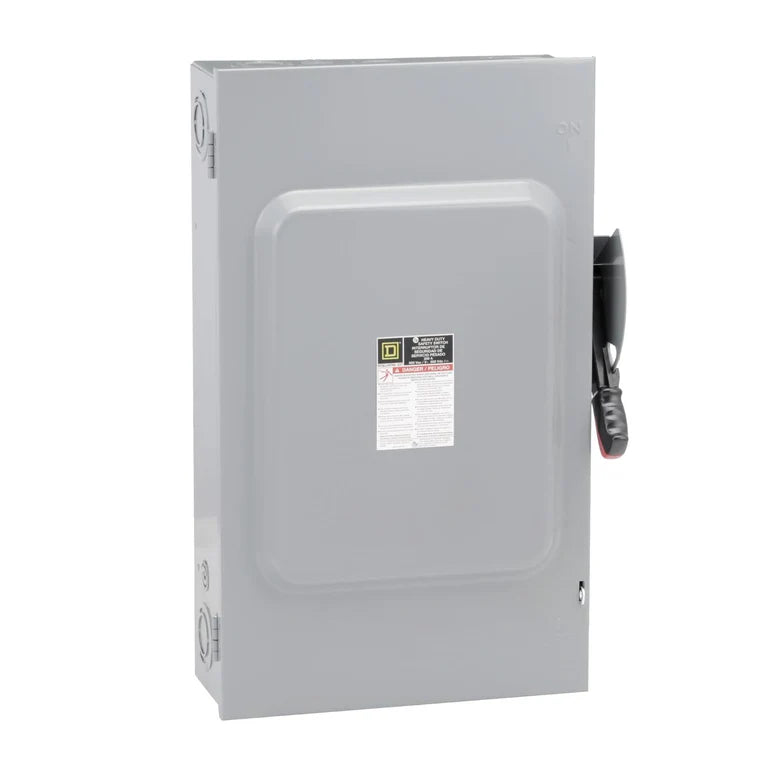 HU364 Square D 200A 600V 3-Pole Heavy Duty Non-Fusible Disconnect Switch NEMA 1 Indoor