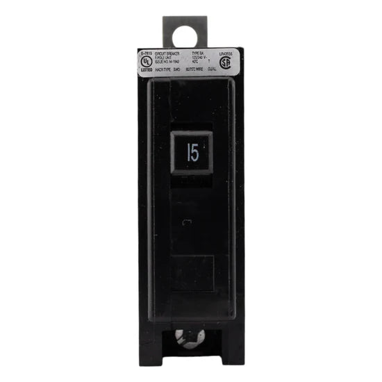 Eaton BAB1015 15A 1-Pole Thermal-Magnetic – Bolt-On – 120/240V