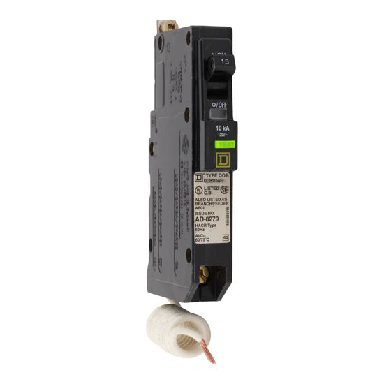 Square D QOB115AFI 15A 1P AFCI – Bolt-On – 120V