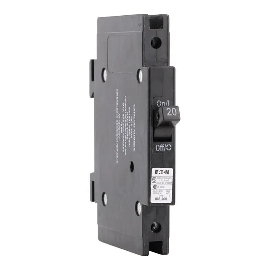 Eaton QCF1020 20A 1-Pole Thermal-Magnetic Circuit Breaker – Cable-In/Cable-Out – 120/240V
