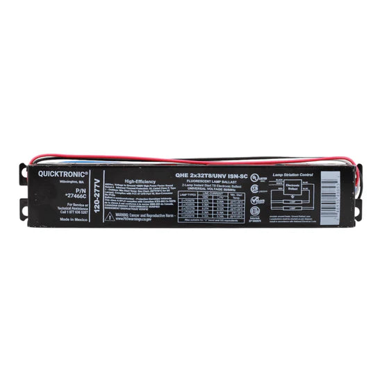 Sylvania QHE2X32T8/UNV-ISN-SC 32W 2-Lamp Electronic Fluorescent Ballast – Plug-In – 120-277V