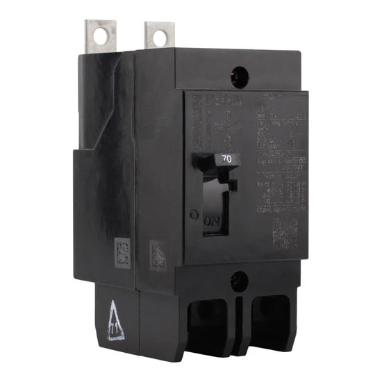Eaton GHB2070 70A 2-Pole Molded Case Circuit Breaker – Bolt-On – 480Y/277V AC / 125/250V DC