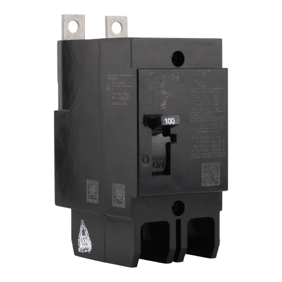 Eaton GHB2100 100A 2-Pole Molded Case Circuit Breaker – Bolt-On – 480Y/277V AC / 125/250V DC