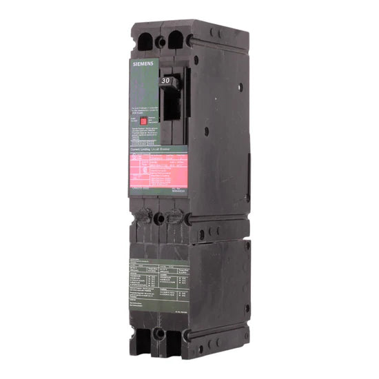 Siemens Sentron CED62B030 30A 2P Molded Case Circuit Breaker – Bolt-On – 600V