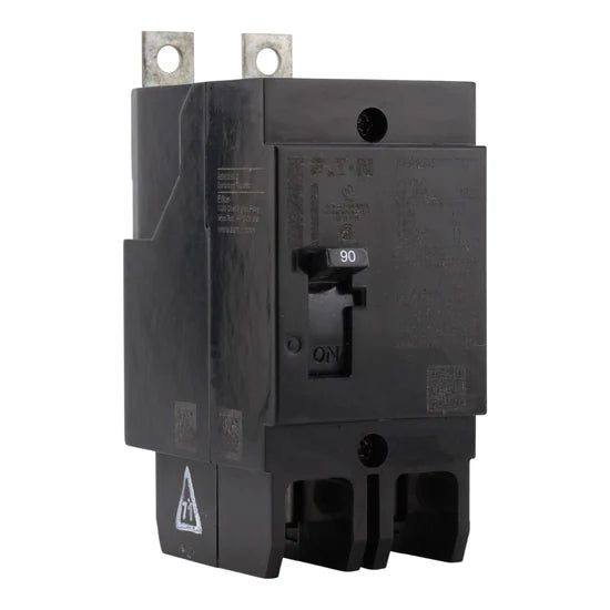 Eaton GHB2090 90A 2-Pole Molded Case Circuit Breaker – Bolt-On – 480Y/277V AC / 125/250V DC